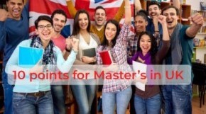 10 points for  Master’s in UK